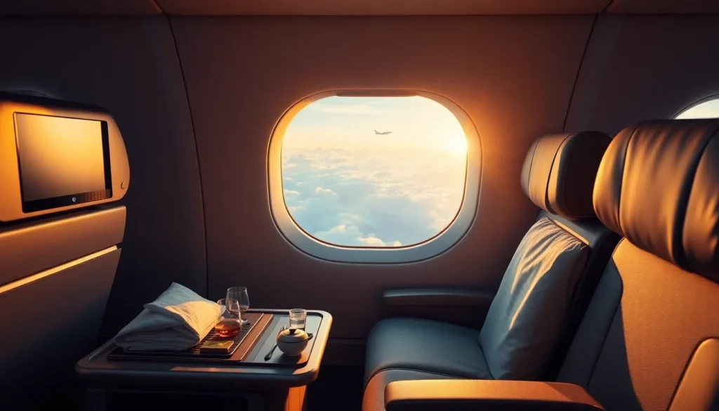 Australien Business Class: Sofia–Adelaide 2.291 € - Reiseziel Adelaide: Detaillierter Prompt: Photorealistische Darstellung einer luxuriöse…