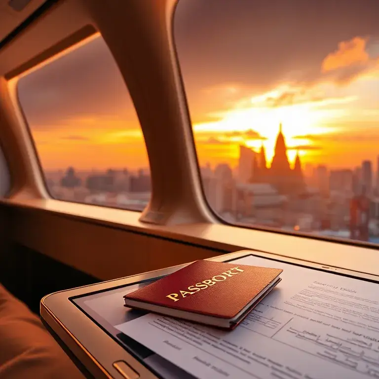 Dealz der Woche: Oman Air, Eurowings BIZ & ASW Premium: Ein fotorealistisches Header-Bild für einen Reise-Deal-Blog: luxuriöse Oman Air Bus…