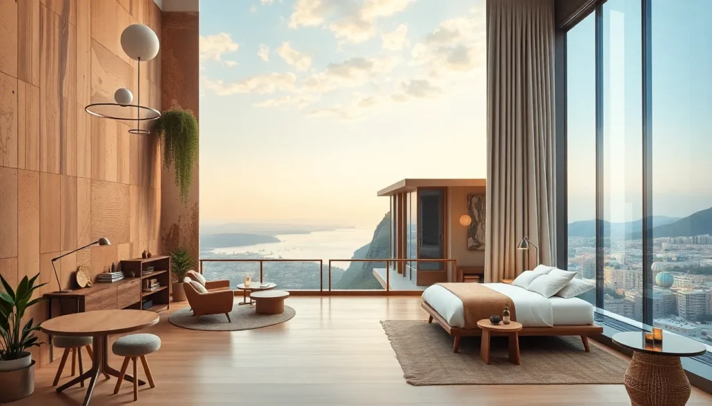 Die 10 günstigsten voco-Hotels weltweit - Einführung: Midjourney: Eine fotorealistische Collage moderner voco-Hotels weltweit mit Fokus auf…