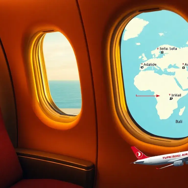 Handverlesene Deals der Woche: Turkish/Auckland & Iberia: Bannerbild: Fotorealistische Darstellung einer Turkish Airlines Business Class-Ka…