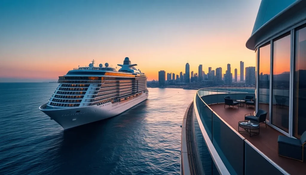 Quantum of the Seas: Mini-Mexiko-Kreuzfahrten ab LA Balkon - Das Schiff: Hyperrealistische Mid-Post-Bildbeschreibung: Die Quantum of the Se…