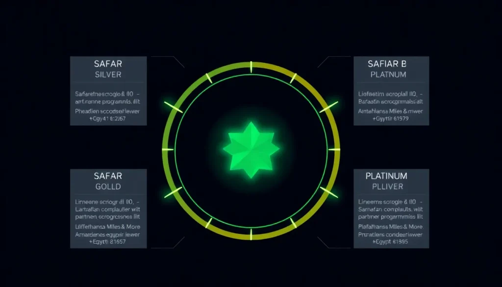 Status Match zu Royal Air Maroc Safar Emerald - Star Alliance: Midpost-Visual: Eine detailreiche Infografik, die die Status-Matches der Sta…