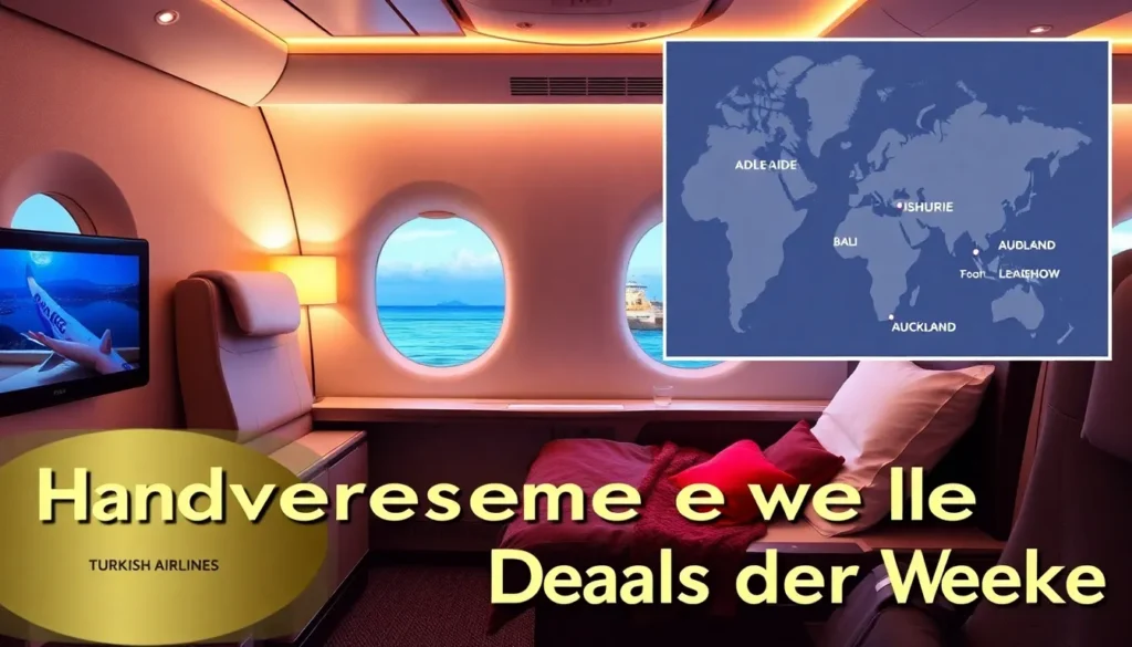 Unsere handverlesenen Deals der Woche - Türkische Airlines Business Class nach Adelaide und Auckland: Luxuriöse Turkish Airlines Business C…