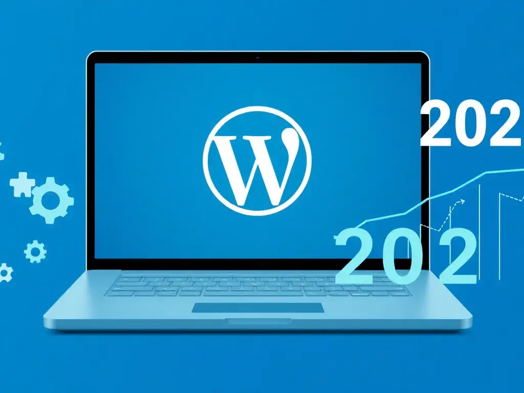 Vielleicht das beste WordPress-Plugin 2025?: Erzeuge ein hochauflösendes Header-Bild für einen Blogartikel über das beste WordPress-Plugin …