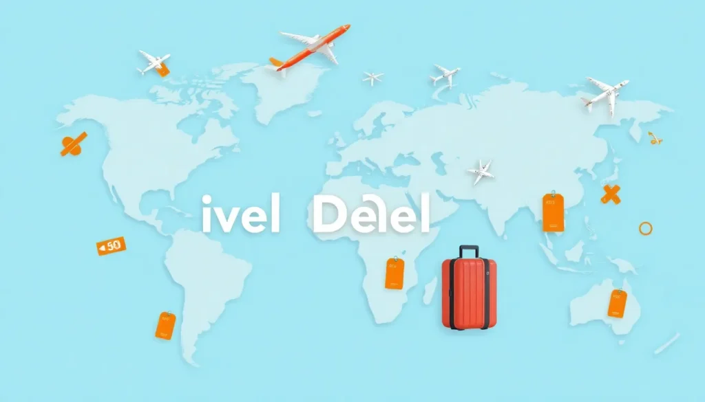 Willkommen bei Travel-Dealz: Globale Reise-Deals - Was Travel-Dealz.COM heute bedeutet: Prompt: Ein globaler Reise-Deal-Blog visuell darste…