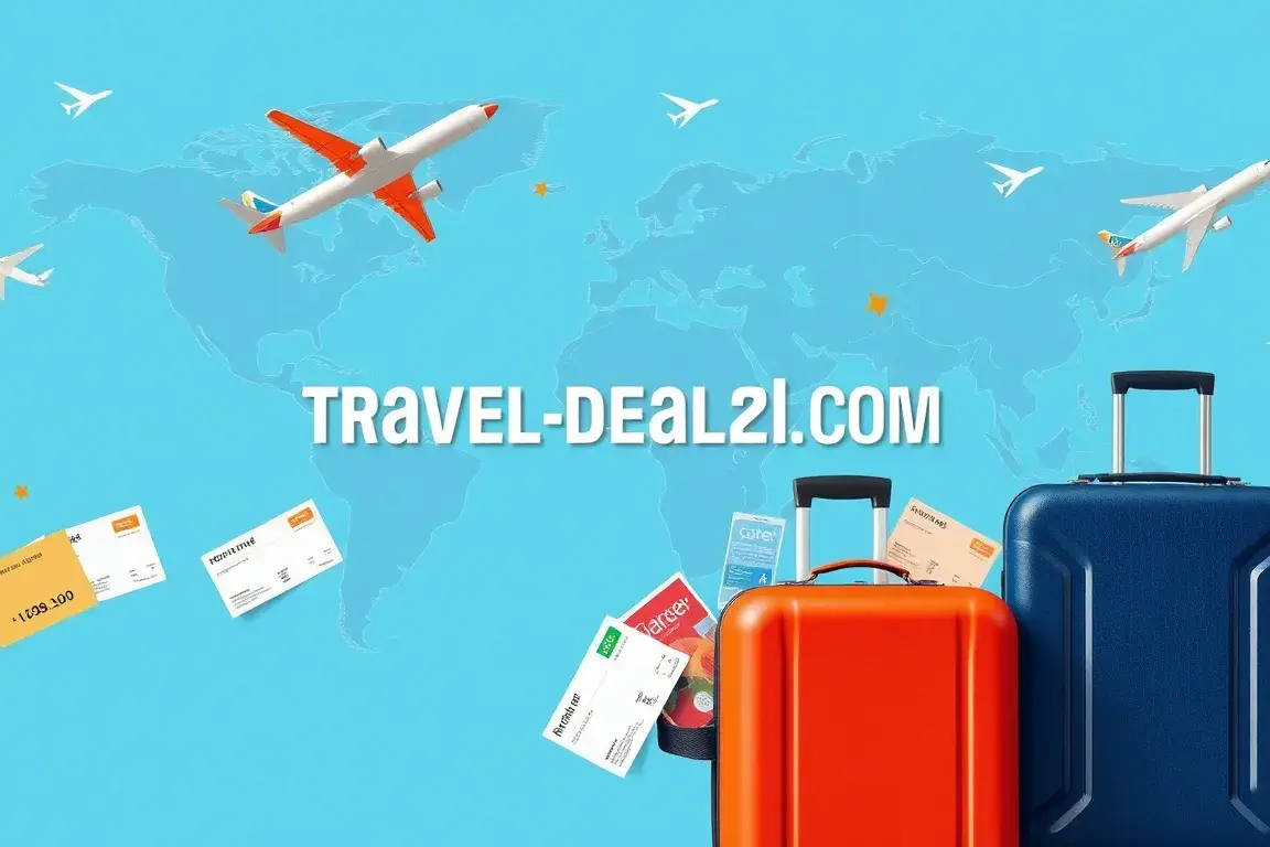Willkommen bei Travel-Dealz: Globale Reise-Deals: Ein hochwertiges Hauptbild für Travel-Dealz.COM: Globale Weltkarte im Hintergrund, darübe…