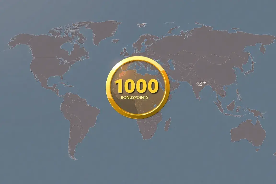 Accor ALL: 1.000 Bonuspunkte bei Neubuchung: Eine hochwertige Hauptgrafik: Eine stilisierte Weltkarte mit Fokus auf Europa, Afrika und Zent…