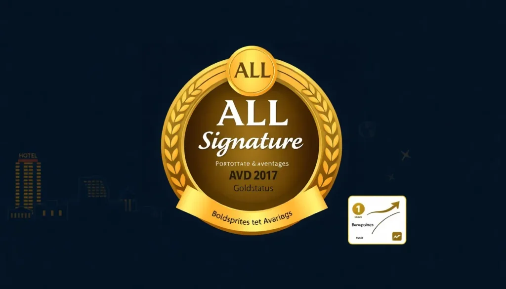 Accor ALL Signature: €880 Jahresabo mit Goldstatus - Inklusivleistungen des ALL Signature Abonnements: Midjourney-Stil Prompt: Hochauflösen…