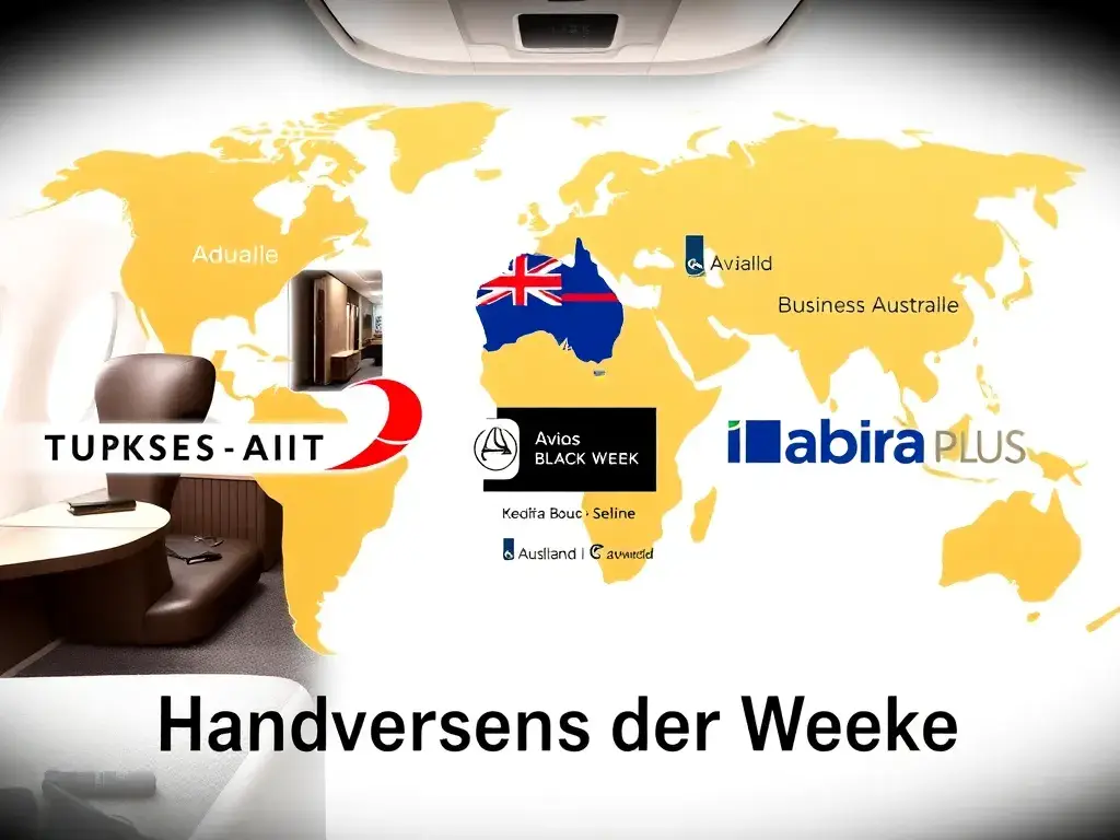 Handverlesene Deals der Woche: Turkish & Iberia: Ein hochwertiges Header-Bild: Die luxuriöse Turkish Airlines Business Class Kabine im Vord…