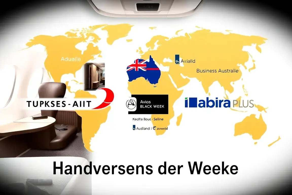 Handverlesene Deals der Woche: Turkish & Iberia: Ein hochwertiges Header-Bild: Die luxuriöse Turkish Airlines Business Class Kabine im Vord…