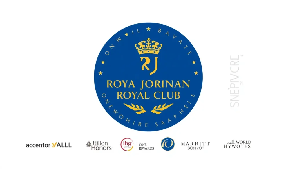 Royal Jordanian Royal Club: Sapphire-Status 149$ - Programme, die für das Matching infrage kommen: Zentrierte goldene Royal Jordanian Royal…