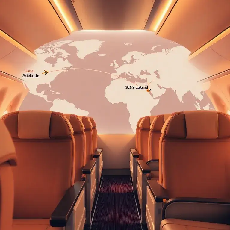 Unsere handverlesenen Deals der Woche: THY & Avios: Luxuriöse Turkish Airlines Business Class Kabine im Vordergrund mit vollständig flachen…