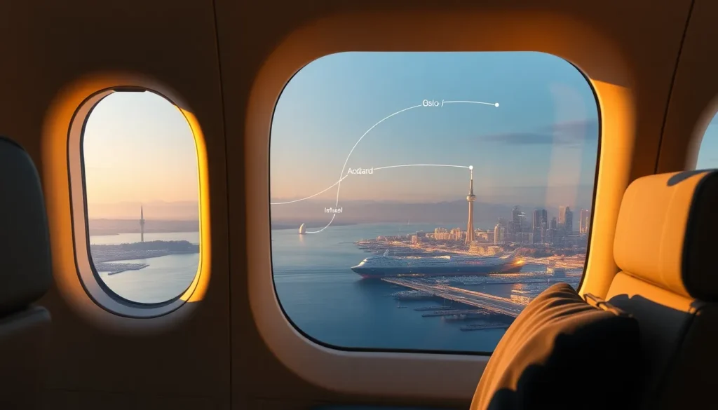 Auckland Neuseeland: €2.613 Business Class Oslo-Bali - Meilen & Punkte: Eine fotorealistische Darstellung einer luxuriösen Star Alliance Bu…