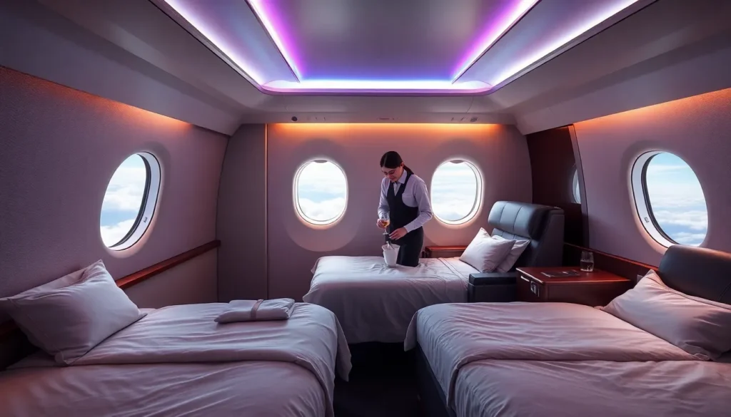 Buenos Aires Erste Klasse: Oslo nach EZE für €4.050 - American Airlines First Class: AI image prompt: Eine luxuriöse American Airlines Firs…