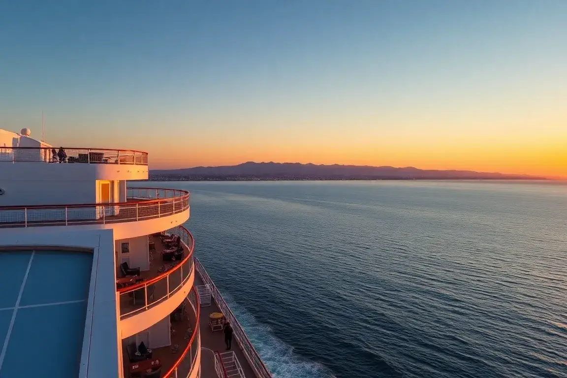 Jetzt günstiger: 6-Nächte Carnival Firenze ab Long Beach €252: Ein hochwertiges Titelbild der Carnival Firenze auf offener See: Blick von d…