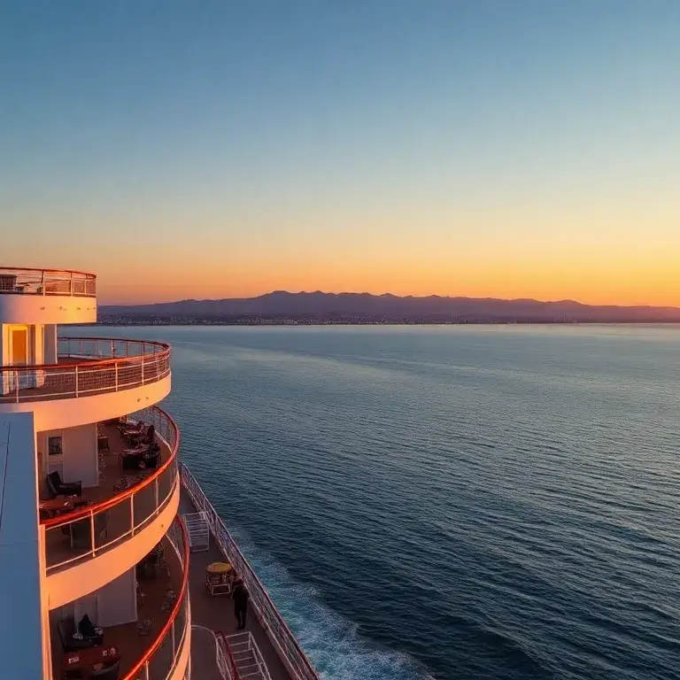 Jetzt günstiger: 6-Nächte Carnival Firenze ab Long Beach €252: Ein hochwertiges Titelbild der Carnival Firenze auf offener See: Blick von d…