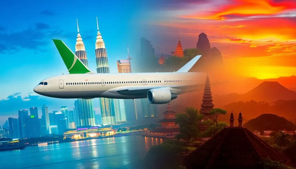 Kuala Lumpur, Bangkok, Bali & More: Saudia-Flüge ab 303€ - Destinationen: Eine realistische Reise-Headergrafik: Eine Saudia Boeing 787 im V…