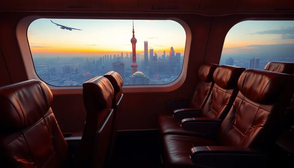 Shanghai: €1,312 Turkish Airlines Business Class ab Bukarest - Fazit: Fotorealistische Bildbeschreibung: Eine luxuriöse Turkish Airlines Bu…