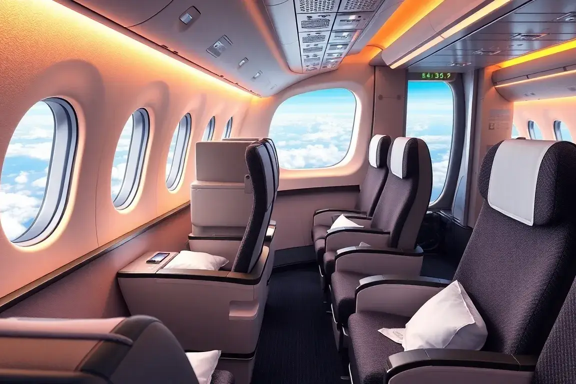 Norse Atlantic Premium Economy: Nonstop London–NY ab 768€: Realistische Hauptabbildung der Norse Atlantic Premium Economy Kabine in einem B…