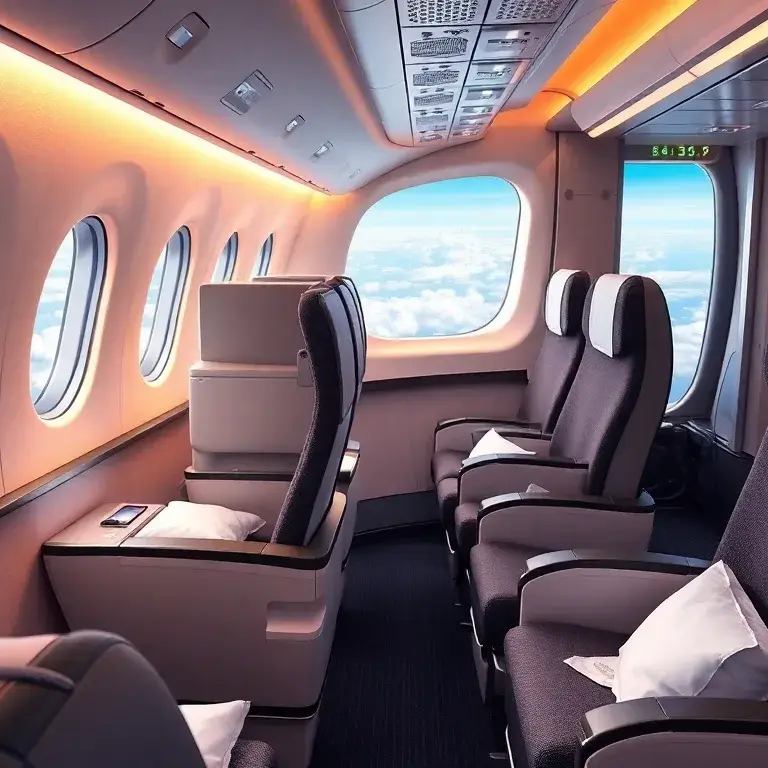 Norse Atlantic Premium Economy: Nonstop London–NY ab 768€: Realistische Hauptabbildung der Norse Atlantic Premium Economy Kabine in einem B…