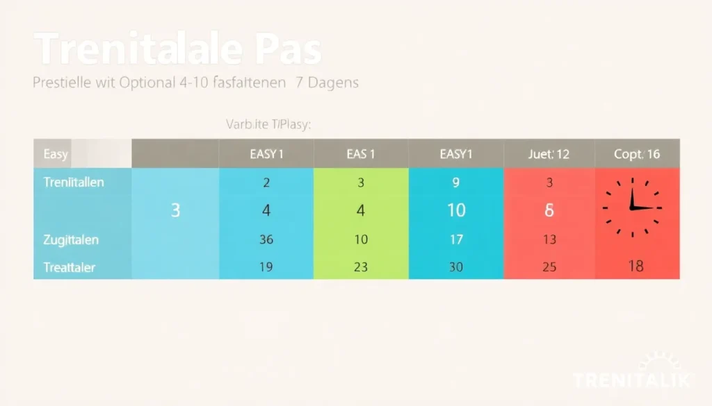 Trenitalia Pass: Flexible Zugreisen in Italien - Preisübersicht: Infografik: Preistabelle des Trenitalia Pass flexibel mit Optionen für 3, …