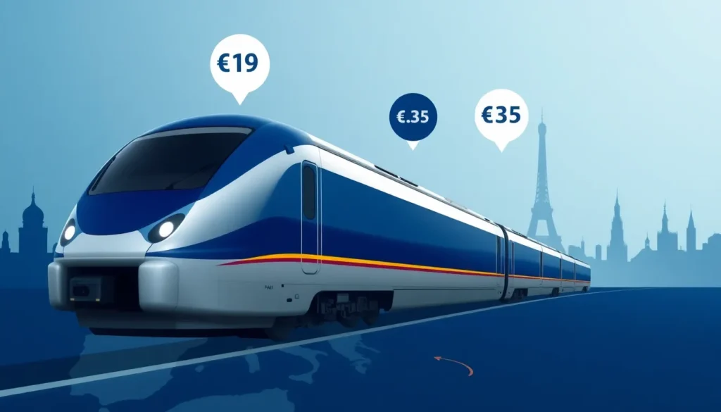 Eurostar Sale Belgien ↔ Deutschland ab €38 r/t - Reisen mit Thalys Eurostar: Eine realistische Darstellung eines Eurostar-Schnellzugs in Bl…