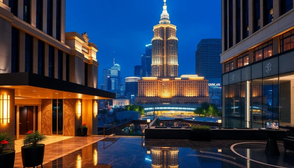 Grand Hyatt Erawan Bangkok: €210/Nacht inkl. Frühstück - Das Grand Hyatt Erawan Bangkok: Luxuriöse Hotelaufnahme des Grand Hyatt Erawan Ban…